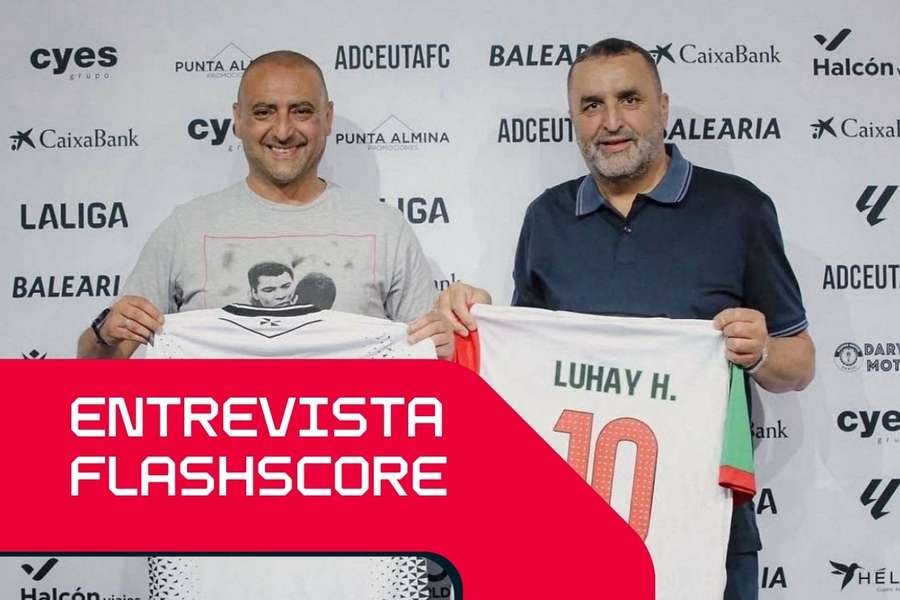 Luhay Amido a apresentar a renovação do acordo de filiação com o Sporting Atlético de Ceuta Luhay Amido a apresentar a renovação do acordo de filiação com o Sporting Atlético de Ceuta