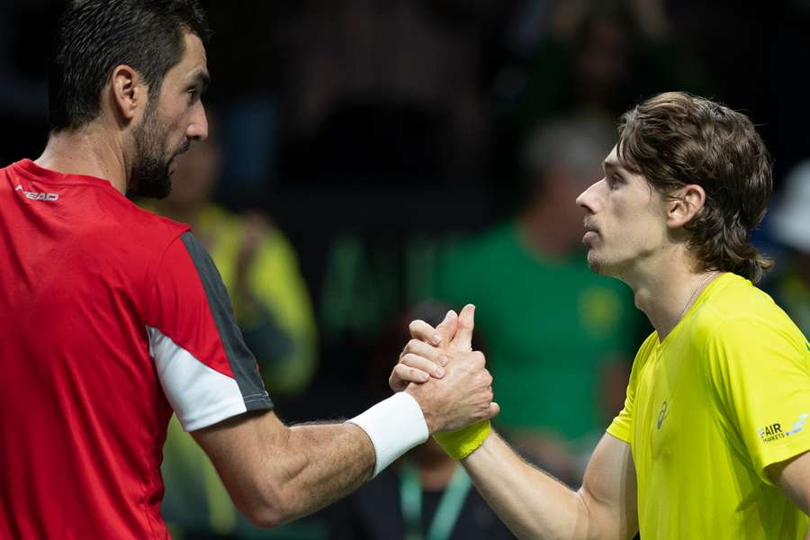 Alex de Minaur venceu Marin Cilic com duplo 6-2