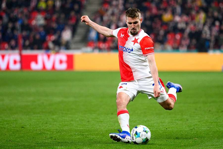 Záložník pražské Slavie Michal Sadílek