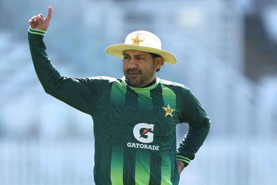 Sarfaraz Ahmed in training