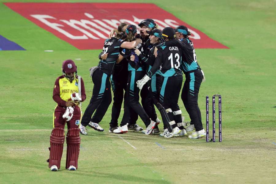 New Zealand celebrate their win