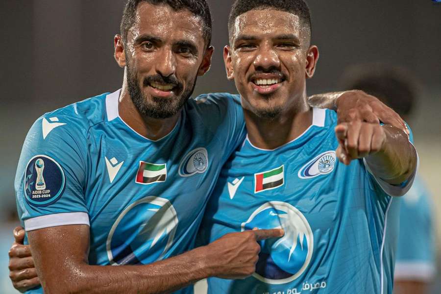 A festa dos jogadores do Bani Yas