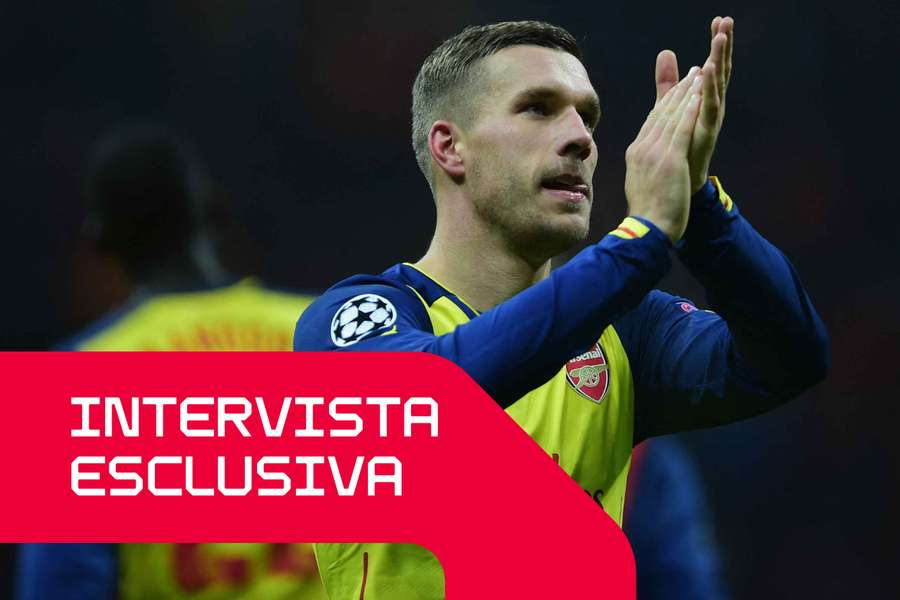Lukas Podolski ha trascorso tre anni a Londra giocando per l’Arsenal