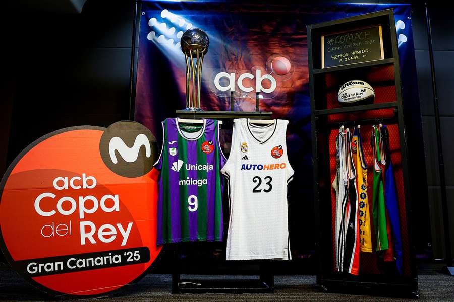 Las camisetas de Unicaja y Real Madrid