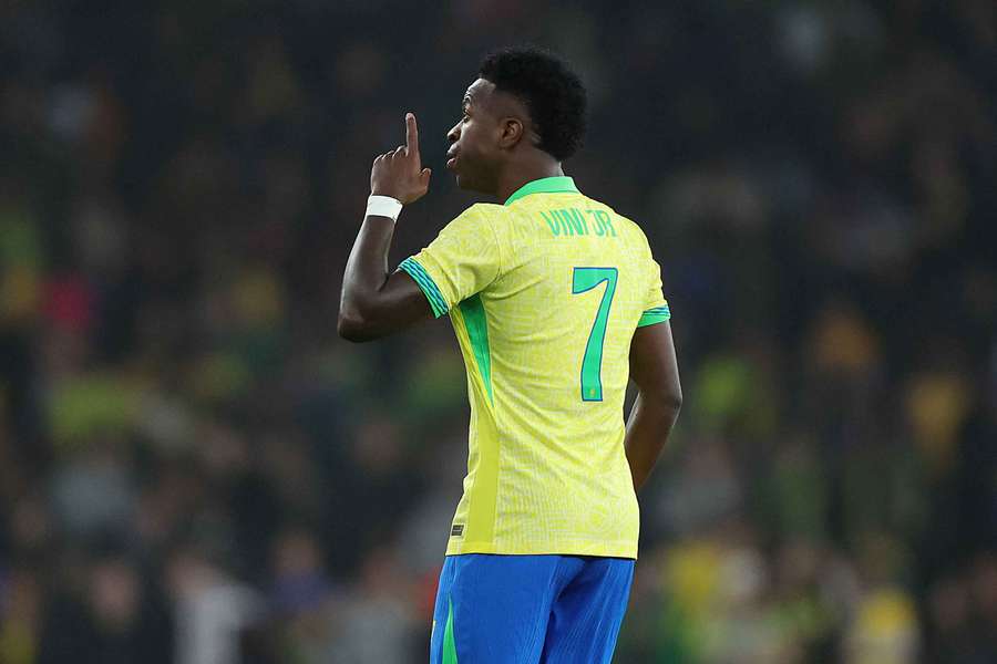Vinicius Jr avec le Brésil en novembre 2025.