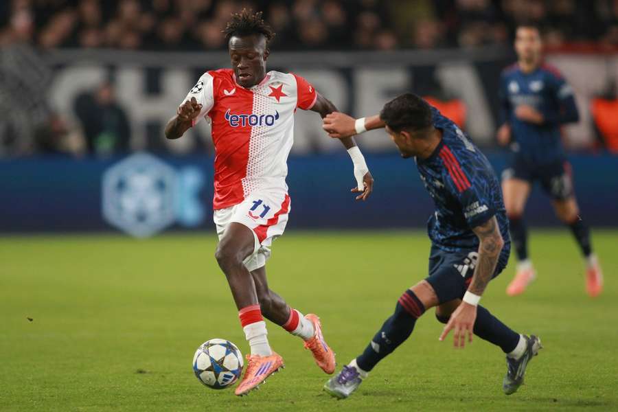 Sanyang patřil mezi nejlepší hráče Slavie.