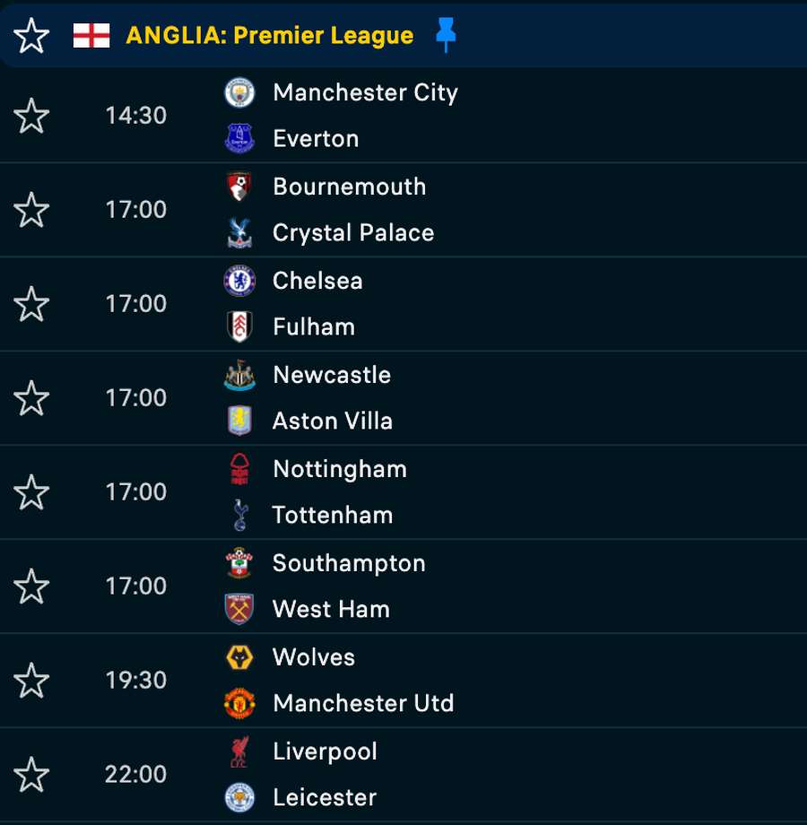 Premier League, 26 decembrie