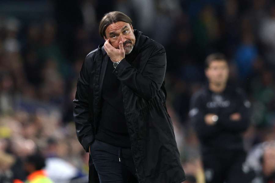 Daniel Farke on the touchline
