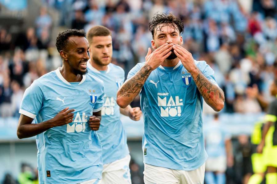 Sead Haksabanovic put Malmo ahead in the first half