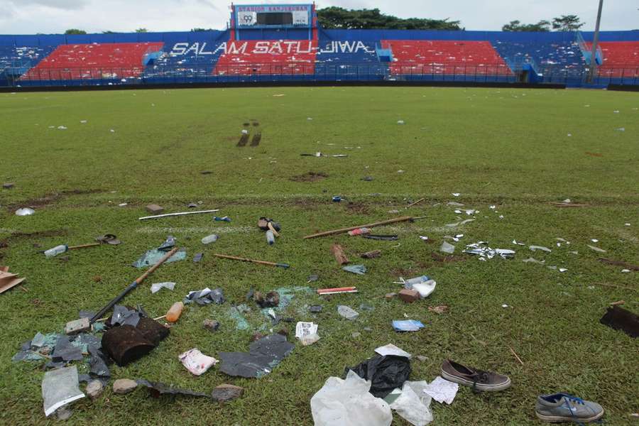 Het Kanjuruhanstadion in Malang, Oost-Java