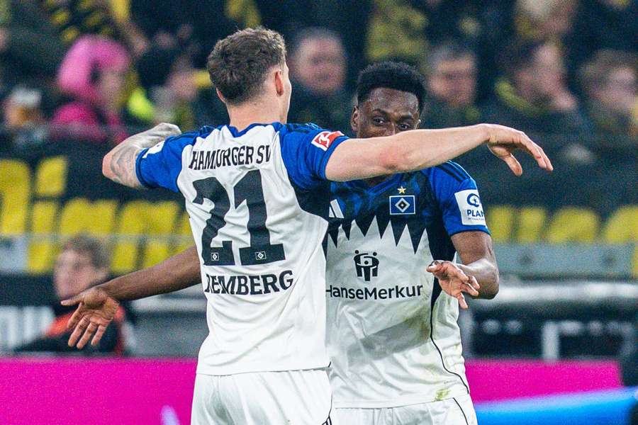 Hamburg went 2-0 up thanks to Lokonga Hamburg went 2-0 up thanks to Lokonga