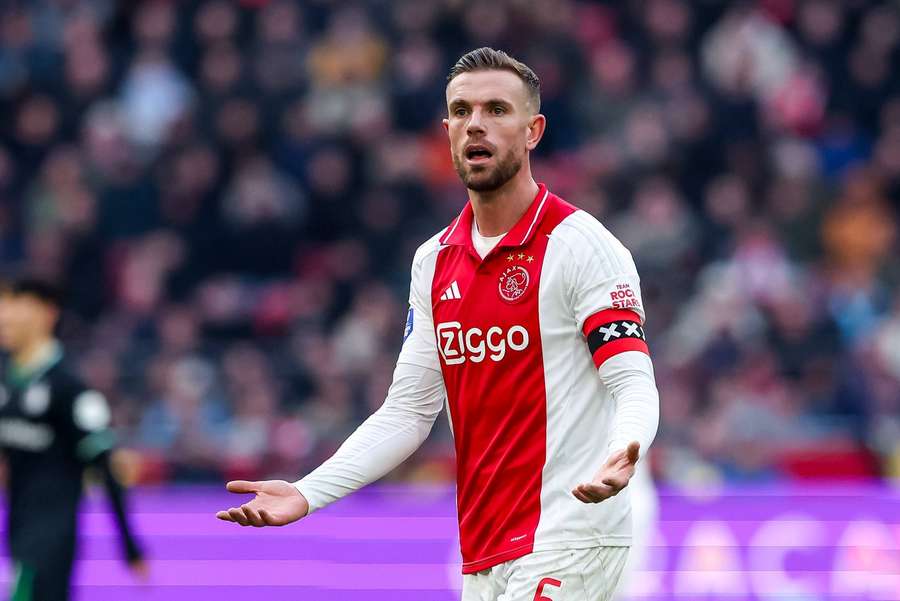Jordan Henderson wore the captain's armband again against Feyenoord