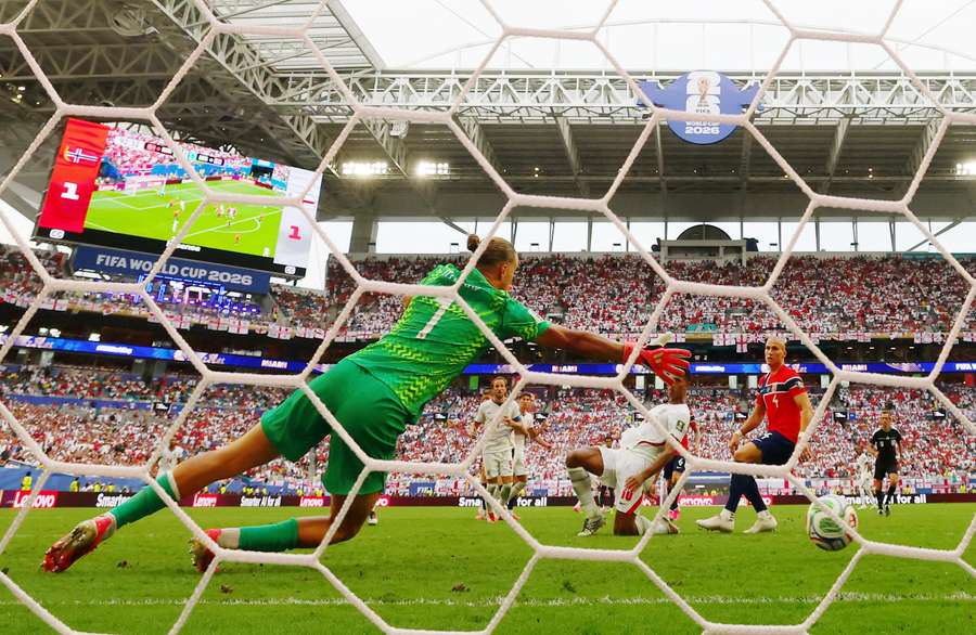 Jude Bellingham scores his - and England's - second goal. Jude Bellingham scores his - and England's - second goal.