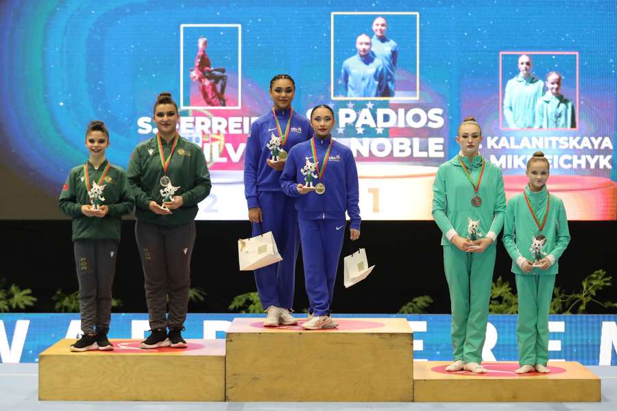 Portugal com prata e bronze na Taça do Mundo em ginástica acrobática, disputada na Maia