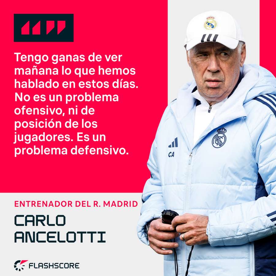 Las palabras de Carlo Ancelotti.