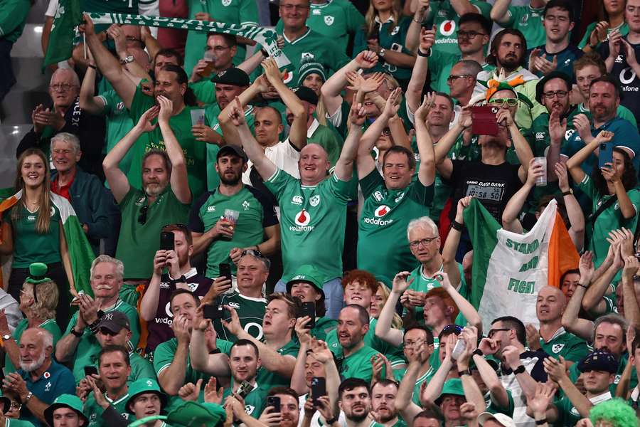 Head coach Andy Farrell has praised the tens of thousands of Irish fans who give his team priceless support