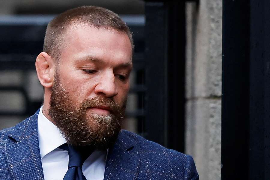 Conor McGregor arriving at court