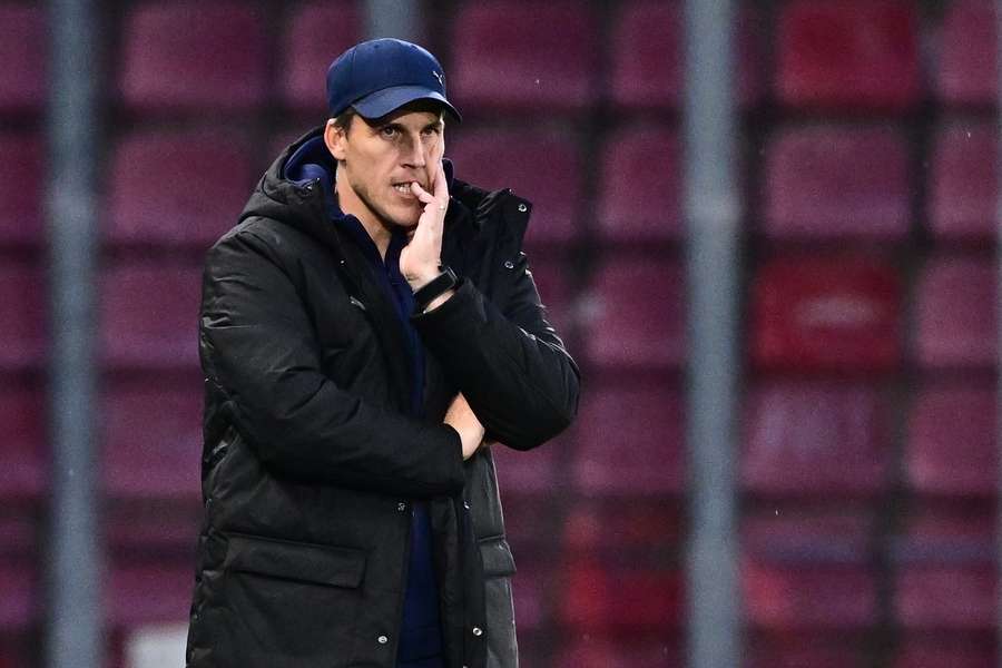 Trenér Slovácka Jan Jelínek. Trenér Slovácka Jan Jelínek.