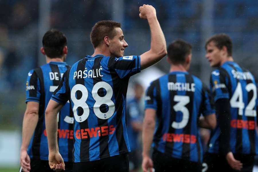Pasalic put Atalanta in front early on in the second half after they were trailing by 1-0