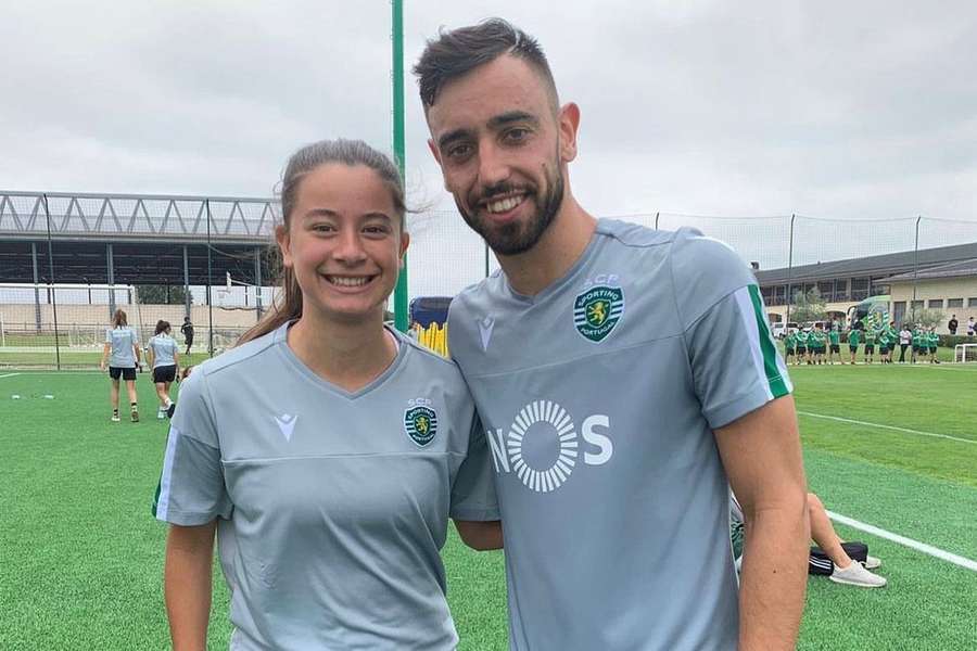 A célebre foto de Marta Ferreira com Bruno Fernandes