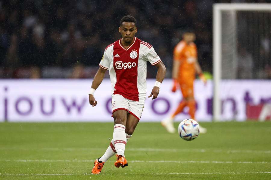 Jurriën Timber in mei dit jaar, toen nog als speler van Ajax