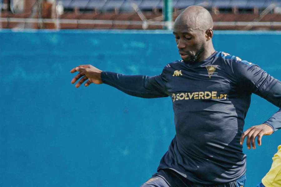 Mangala num treino do Estoril