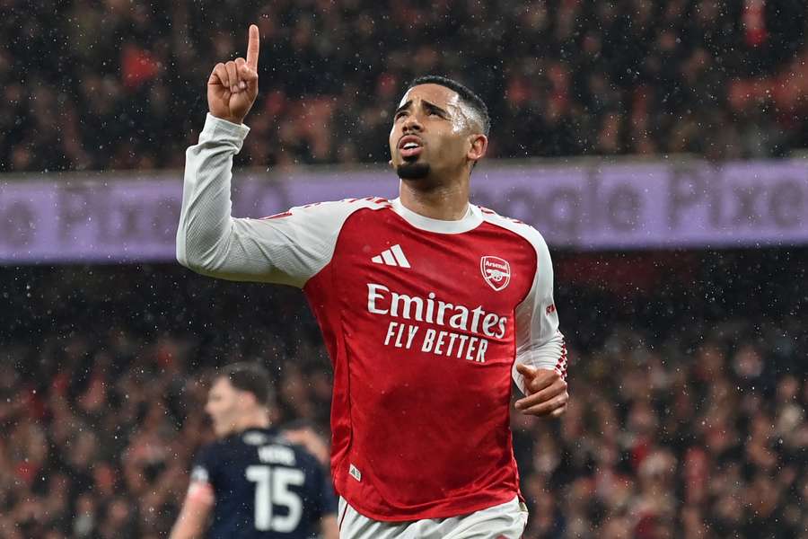 Gabriel Jesus foi o autor do quarto gol do Arsenal