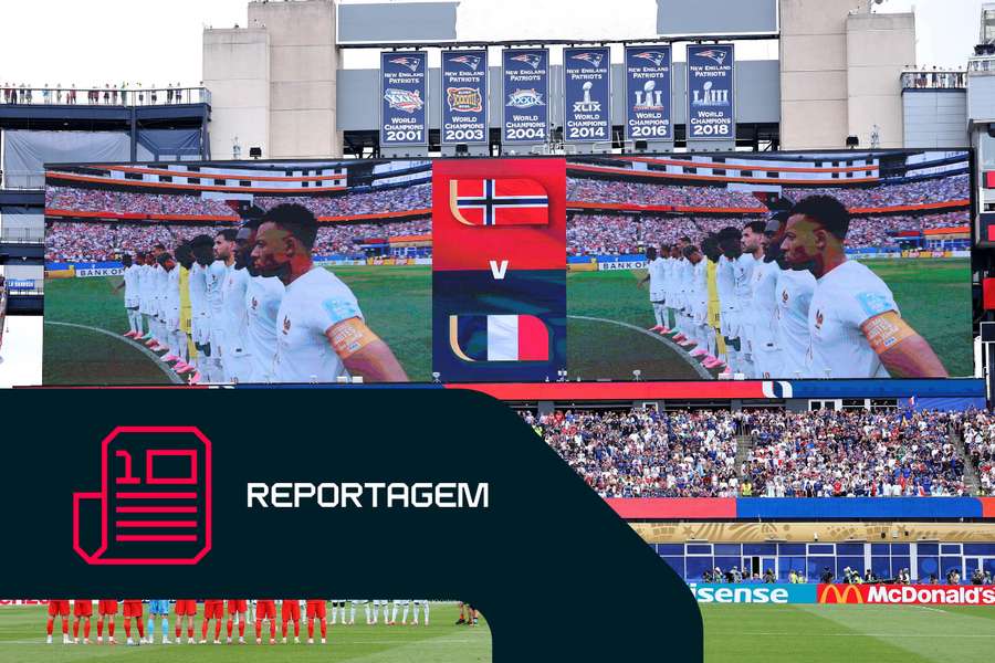A lembrança dos títulos mundiais do Patriots enquanto o Mundial acontece em Foxborough