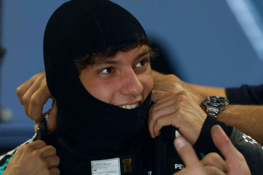 Kimi Antonelli, tout sourire à Madrid.