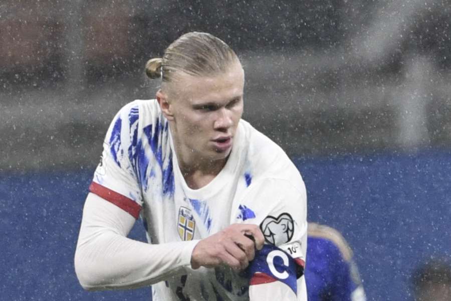 Haaland, con Noruega