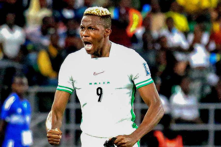 Victor Osimhen, pictured playing against Rwanda in March
