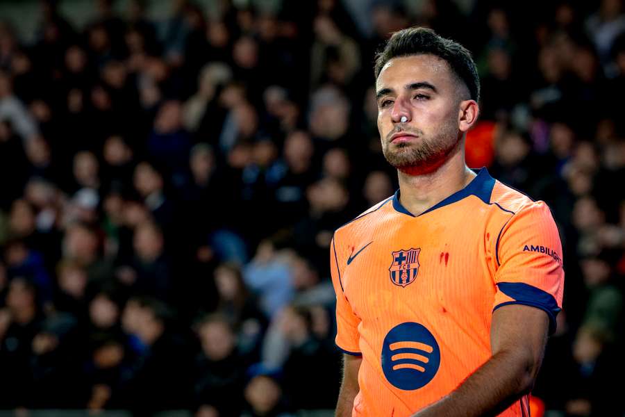 Eric García tiene la nariz rota