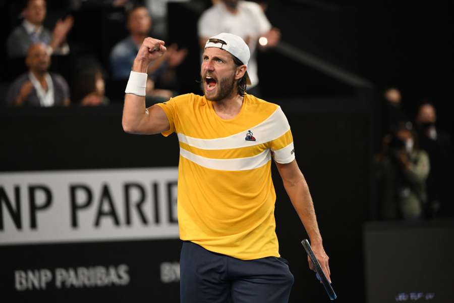 Lucas Pouille em Fevereiro de 2022.