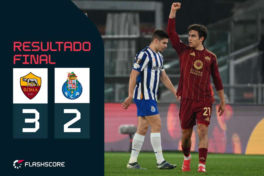 Dybala deu a volta ao resultado com dois golos em três minutos