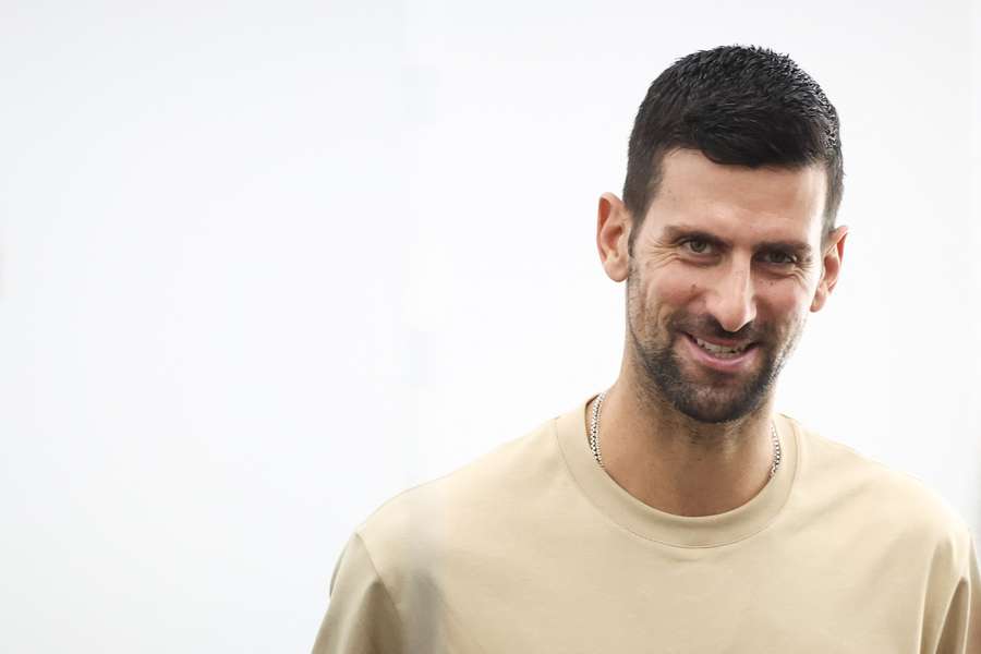 Djokovic au Qatar le 30 novembre. Djokovic au Qatar le 30 novembre.