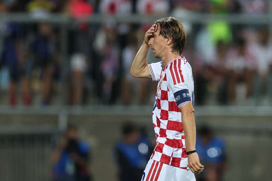 Luka Modric after the match vs England Luka Modric after the match vs England