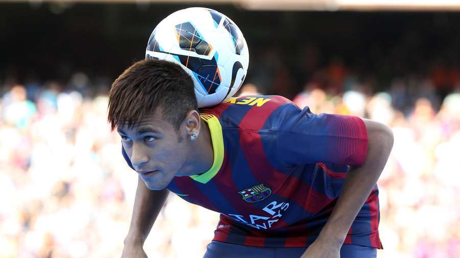 Prezentarea lui Neymar la Barca în 2013