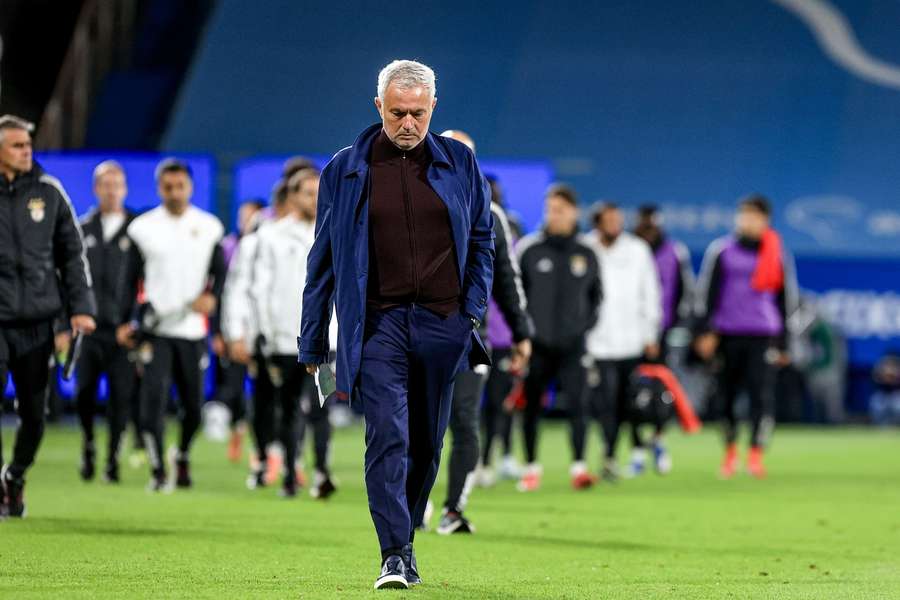 José Mourinho, treinador do Benfica