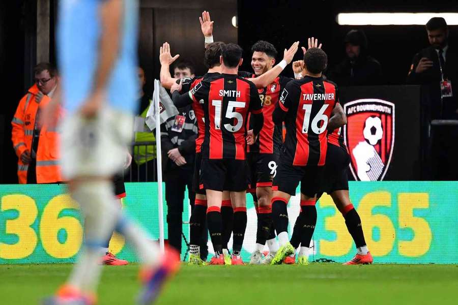  Evanilson of AFC Bournemouth celebrates scoring his team's second goal