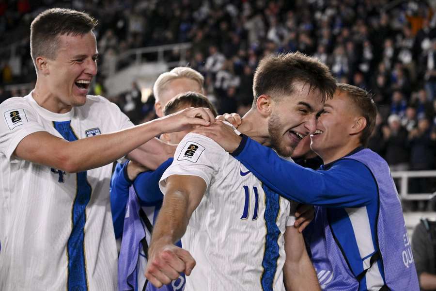 Adam Markhiev's (11) winner was his first Finland goal Adam Markhiev's (11) winner was his first Finland goal