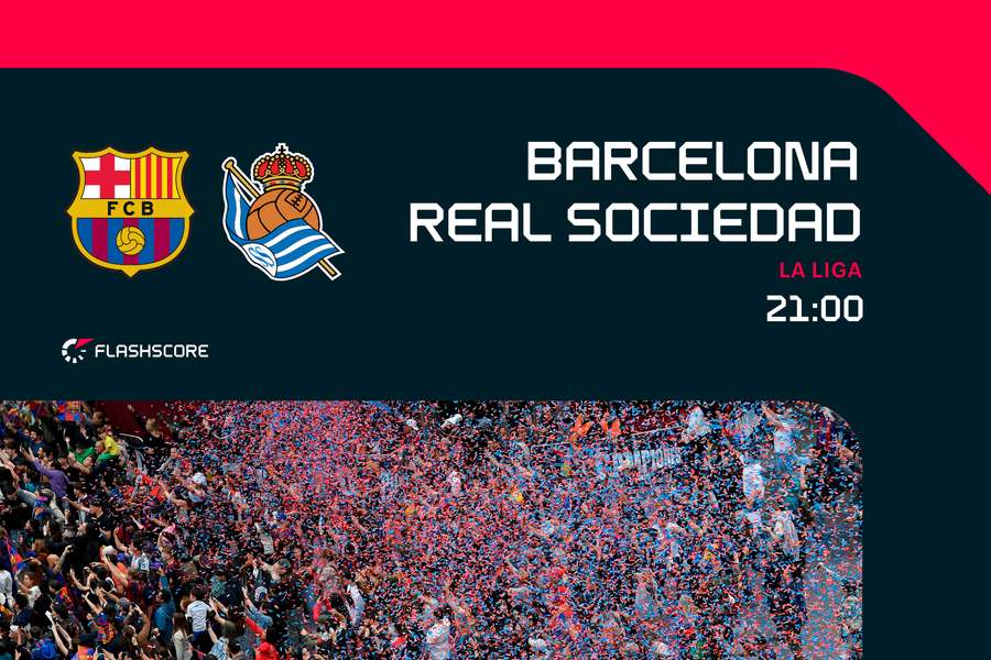 Barcelona y Real Sociedad se enfrentan en el Camp Nou