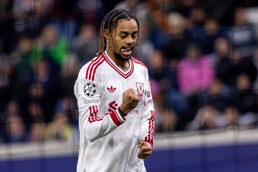 Bradley Barcola, de Liverpool, célèbre Bradley Barcola, de Liverpool, célèbre