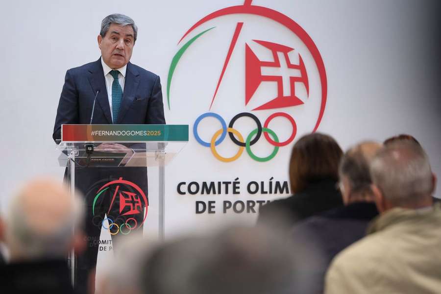 Fernando Gomes na apresentação da candidatura