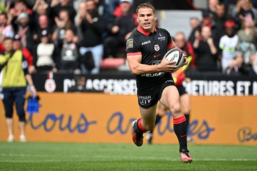 Antoine Dupont lors d'un match de Top 14.