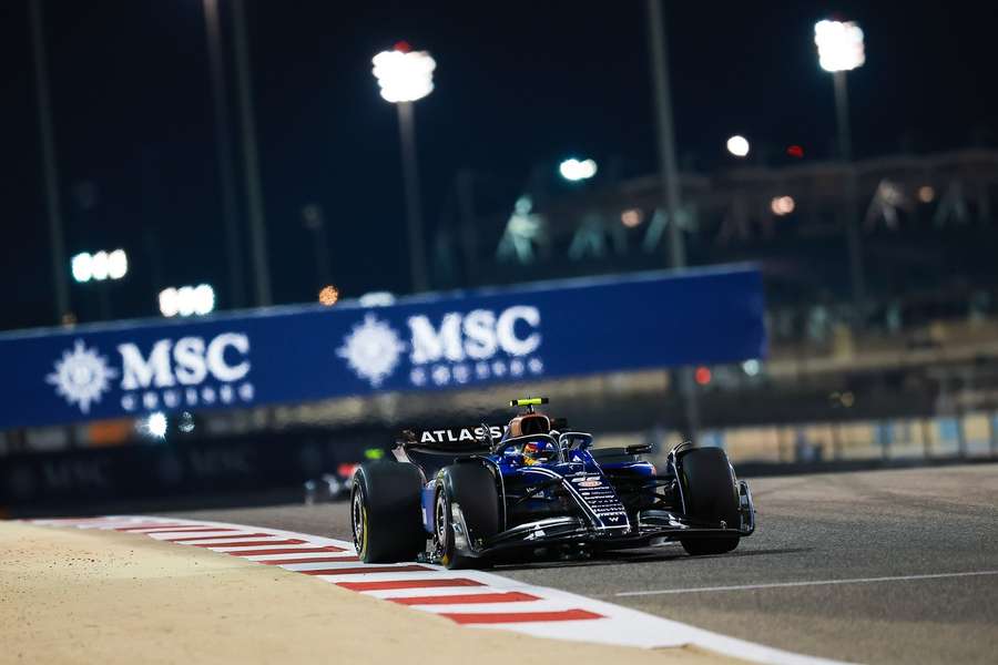 Sainz in action