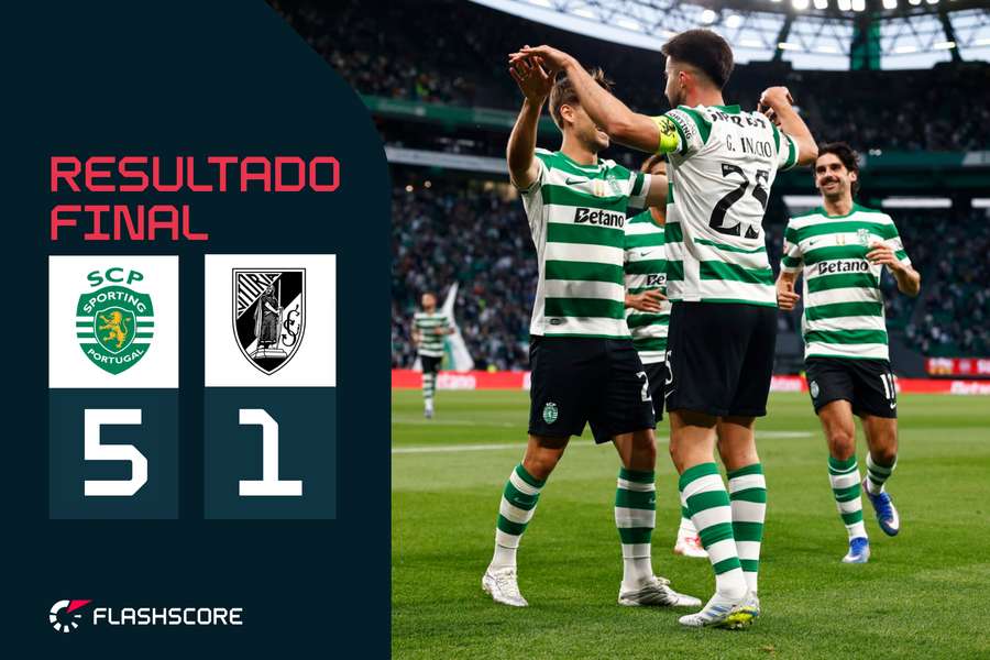 Daniel Bragança e Gonçalo Inácio marcaram na goleada do Sporting