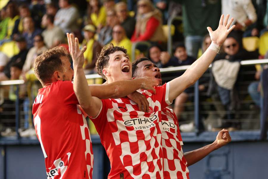 Ladislav Krejci esulta per il gol al Villarreal