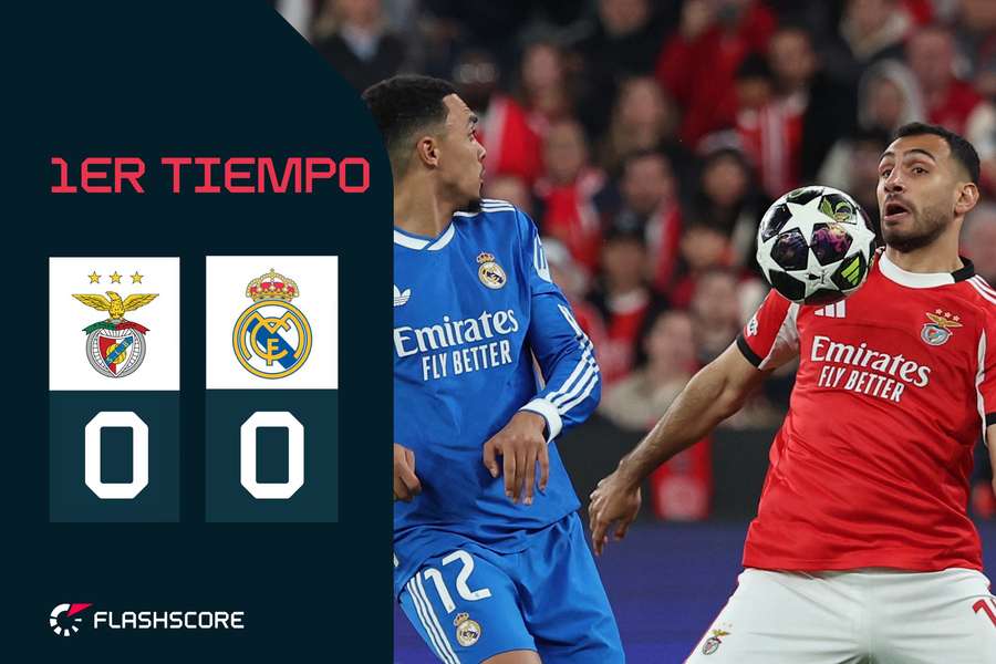 El Benfica-Real Madrid, en directo en Flashscore El Benfica-Real Madrid, en directo en Flashscore