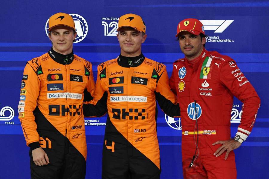Norris and Piastri finished ahead of Sainz Norris and Piastri finished ahead of Sainz