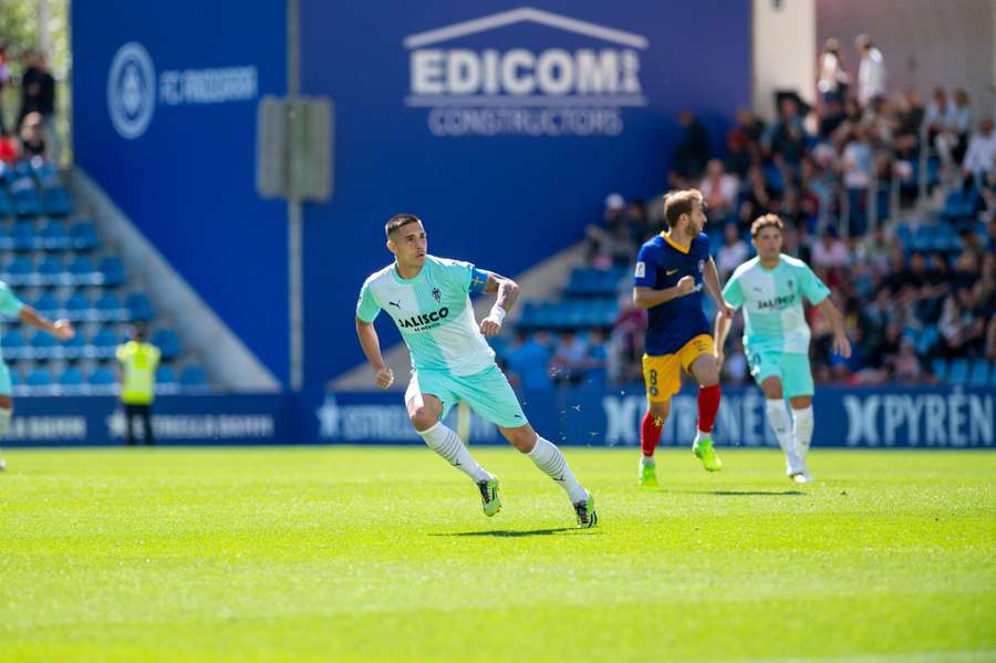 Djuka, en un partido ante el Andorra.